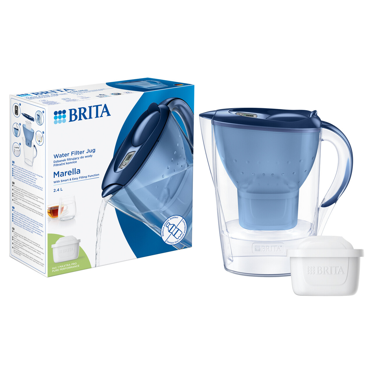 Cana filtranta BRITA Marella 2,4 L Maxtra PRO (blue) - view 2