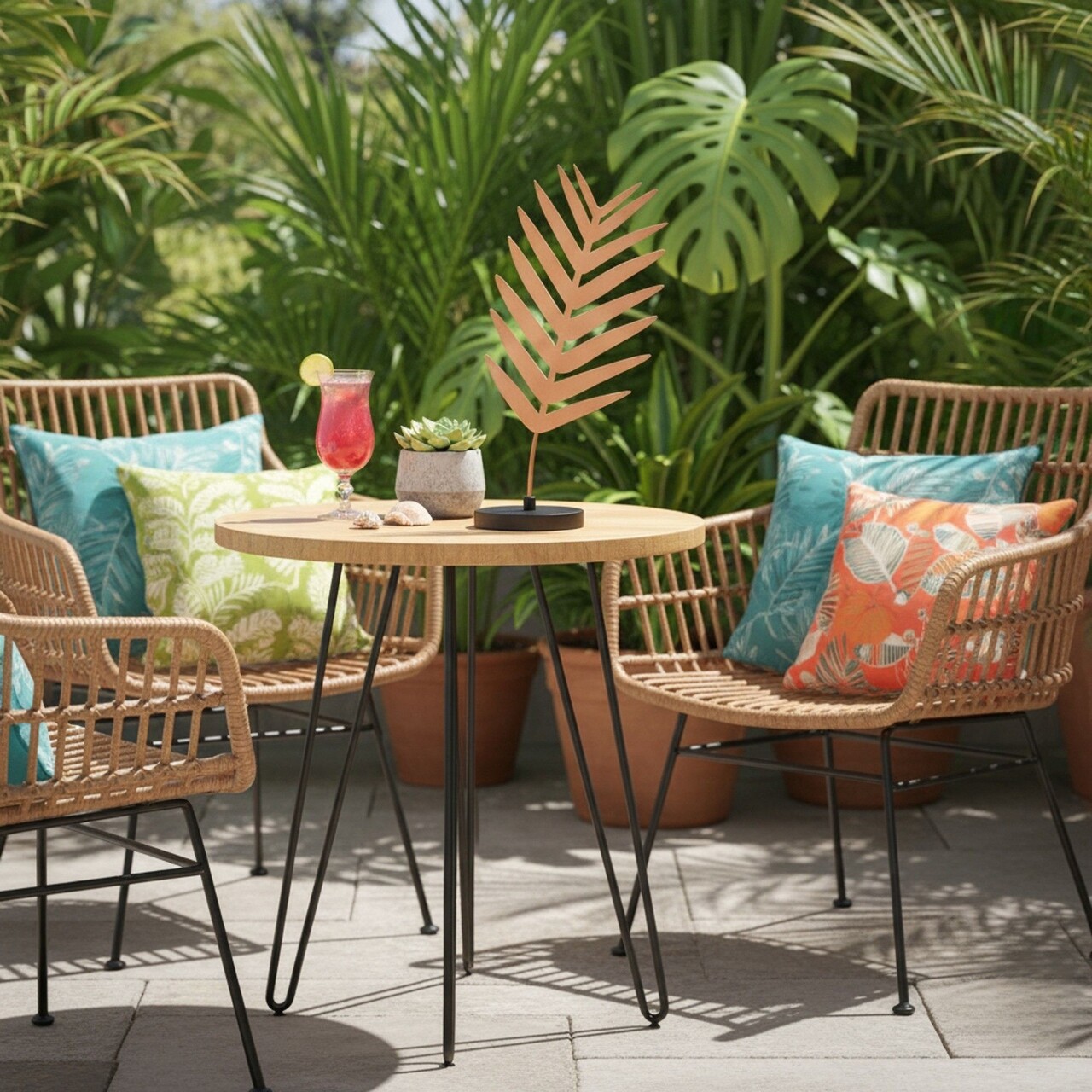 Decoratiune, Dm-004-A, 41x20x13 cm, Cupru/Negru - imagine 3