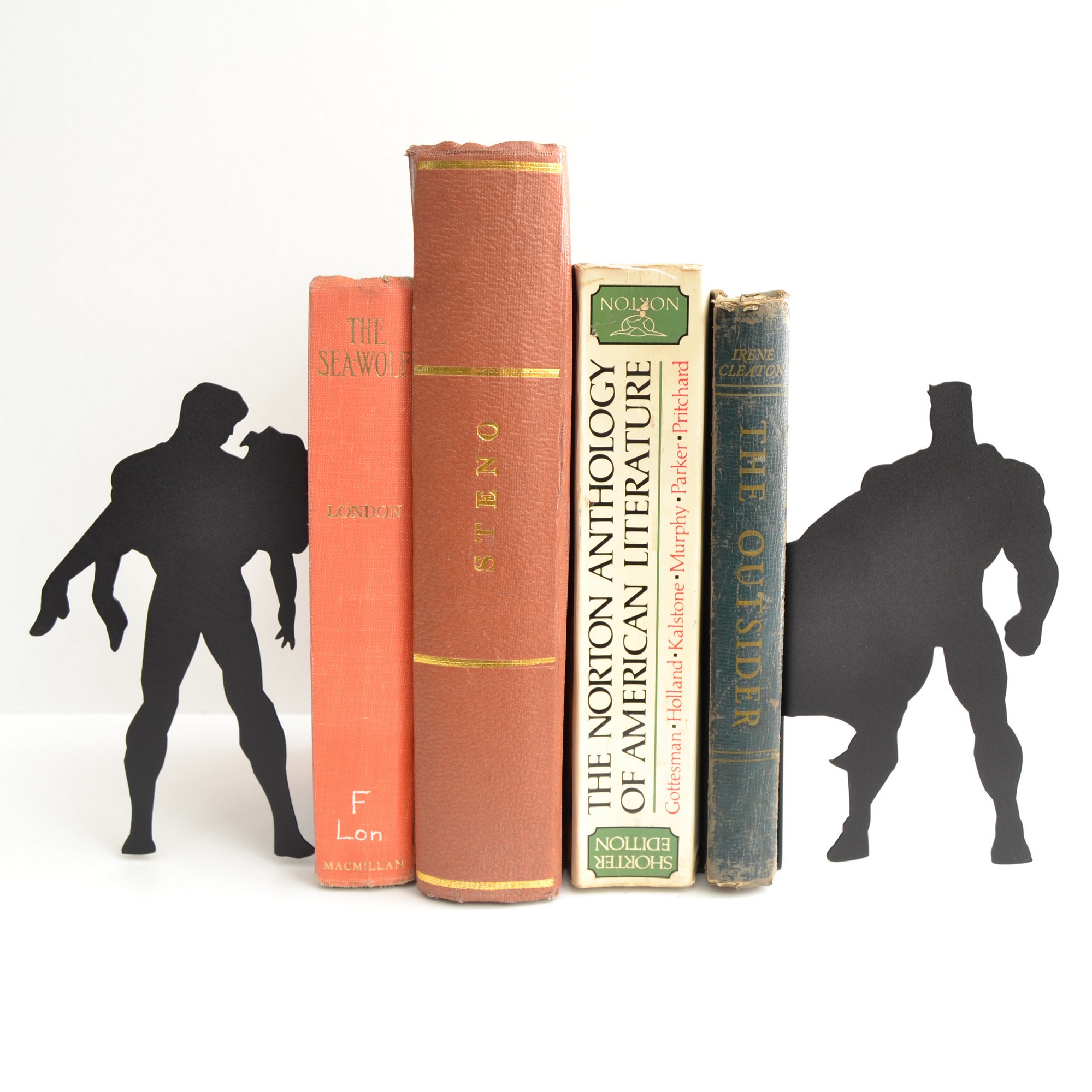 Opritor de carti, RT-MET-BOOKEND-012, Dimensiune: 22 x 8,2 x 19 cm (1 bucată), Negru