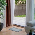 Covoras de baie absorbant Thrymat, InnovaGoods, 40x60 cm, piele ecologica nappa/burete, antiderapant. gri