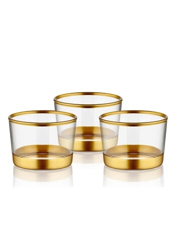 Set 3 boluri glm0018, mia, 6x8x8 cm, 100 ml, sticla