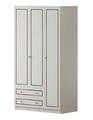 Dulap pentru haine, Rabi, Rb-093-01, 105x180x52 cm, Alb mat