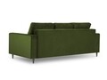 Canapea extensibila, Camellia, Mazzini Sofas, 3 locuri, cu lada de depozitare, 220x100x92 cm, catifea, verde