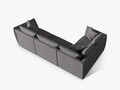 Coltar stanga 4 locuri, Chris-259, Micadoni Home, 295x210x80 cm, tesatura structurata chenille, gri beton
