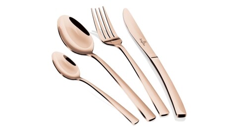 Set tacamuri 16 piese, Berlinger, Mirror Finish Rose Gold, inox