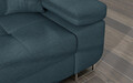 Coltar extensibil stanga 4 locuri ELTAP, Armd-69, Armando, 289x203x85 cm, lemn/poliester, albastru