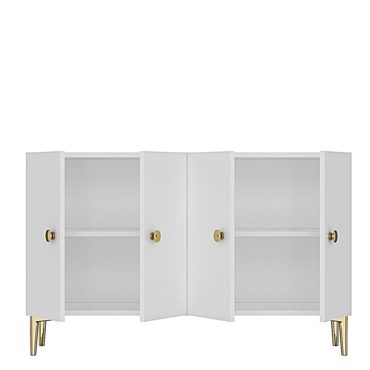 Consola, Hanah Home, Simple 120, 120x75x32 cm, Alb - view 7