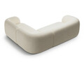 Coltar dreapta 4 locuri, Kate, Micadoni, 252x220x76 cm, tesatura structurata, bej deschis