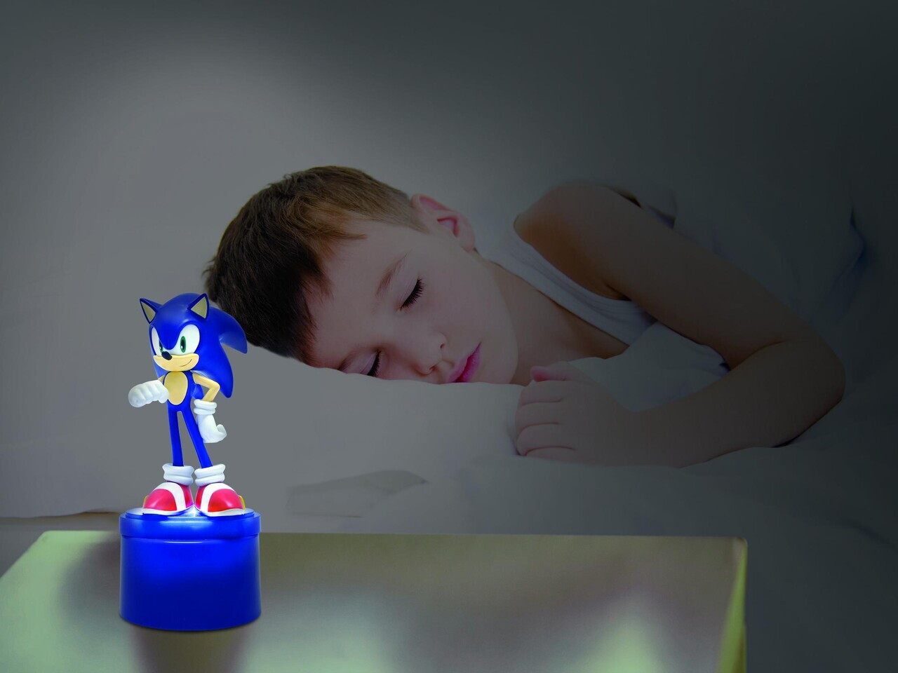 Lampa de veghe cu difuzor Sonic, LEXIBOOK, 7x7x17.1 cm, albastru - imagine 2