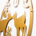 Decoratiune luminoasa XMASGOLD-029, Tanelorn, 60x60 cm, metal, auriu