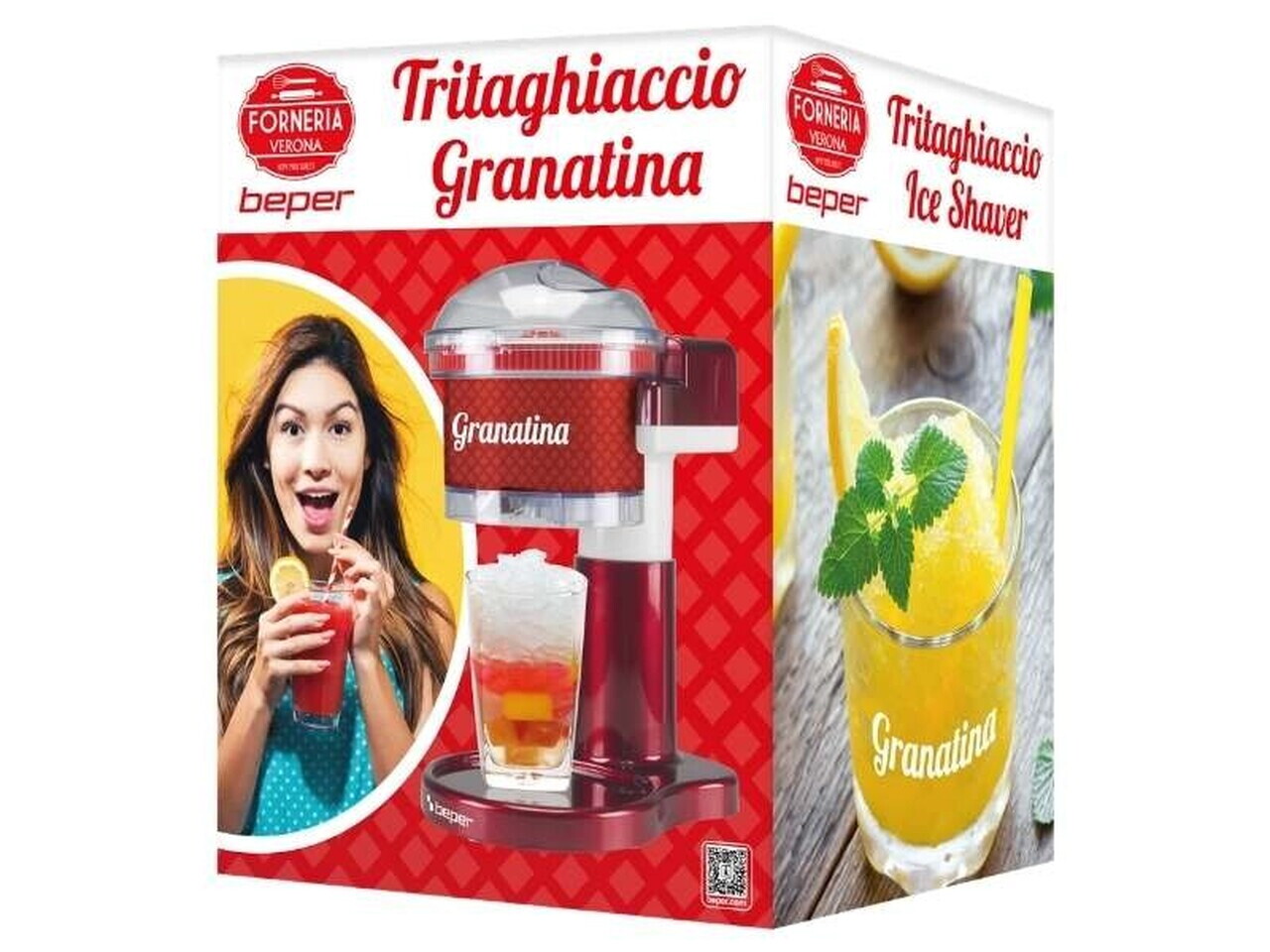Aparat de maruntit gheata Beper, 30 W, 16.5x23x25 cm, ABS/inox, multicolor