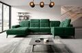 Coltar dreapta 6 locuri ELTAP, RT-35LU, Neviro, 350x201x77 cm, lemn/poliester, verde inchis
