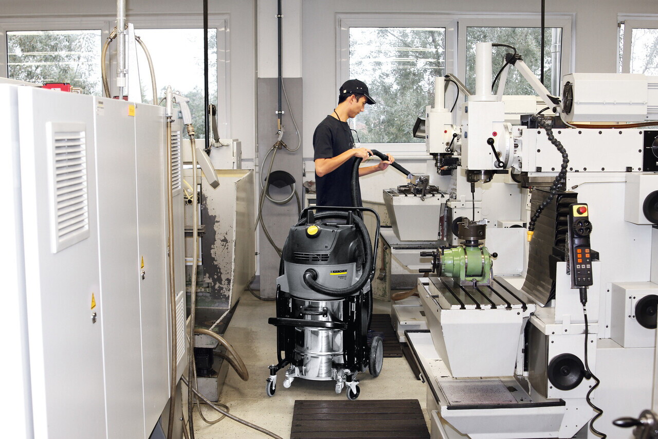 Aspirator umed-uscat profesional NT 55/2 Tact² Me I, Karcher, gri — imaginea 2