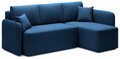 Coltar extensibil dreapta 3 locuri ELTAP, Hadson, 206x150x89 cm, lemn/poliester, albastru inchis