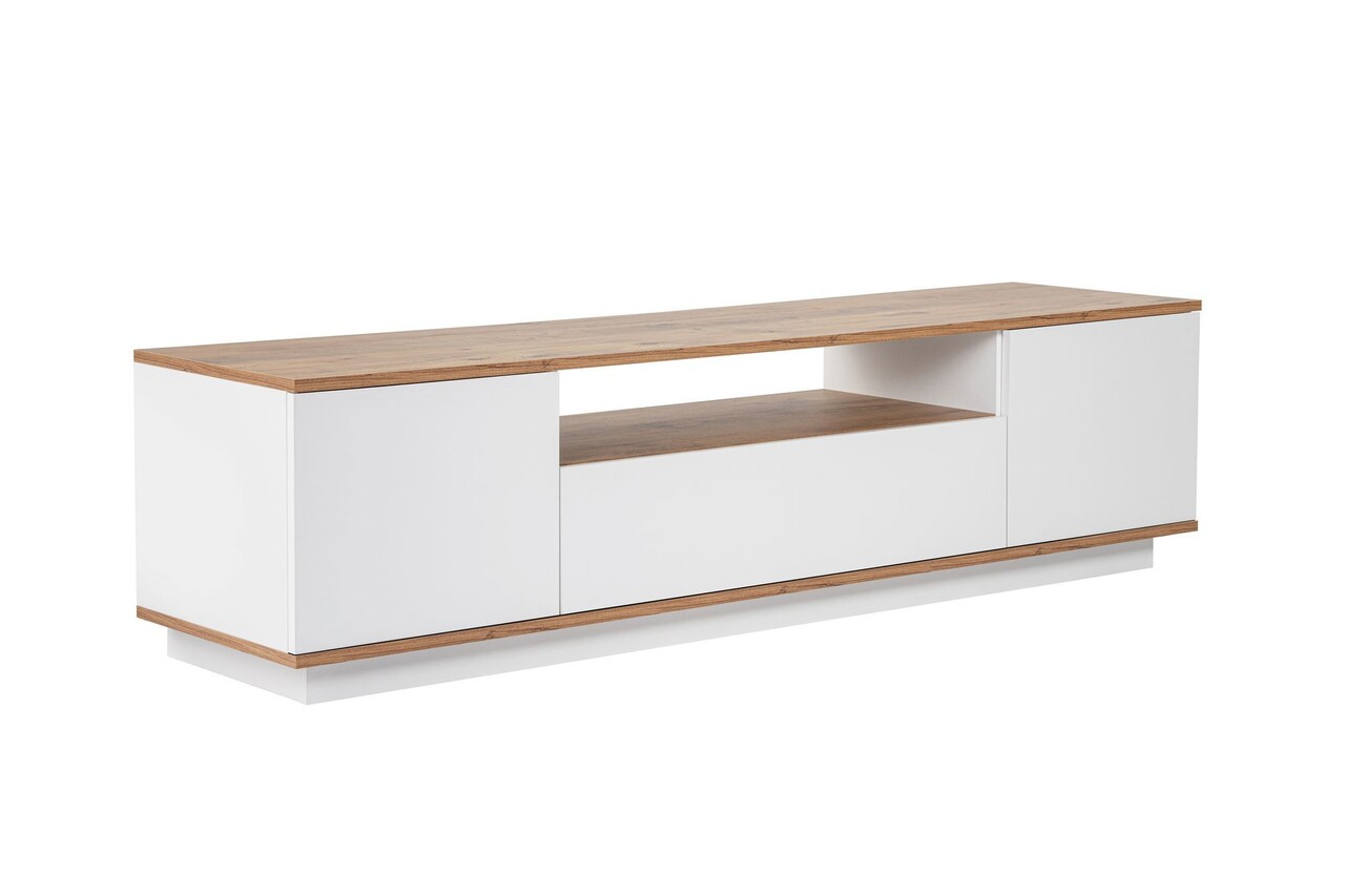 Comoda TV, Hanah Home, Veramont, 180x44.6x44.5 cm, Alb/Pin Atlantic - view 6