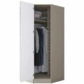 Dulap pentru haine, Hanah Home, BA293, 91x210x57.5 cm, Gresie