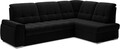 Coltar extensibil dreapta 3 locuri ELTAP, RT-10FL, Sado, 272x192x95 cm, lemn/poliester, negru