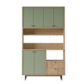 Dulap multifunctional, Locelso, RE7-SY, Stejar / Verde