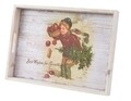 Set 3 tavi de servire Children, Decoris, lemn, multicolor