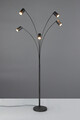 Lampadar Marley, TRIO, 80x55x200 cm, 10W, 5x GU10, metal, negru mat