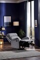 Fotoliu cu recliner, Niron, Comfort TV, 80x105x80 cm, Gri