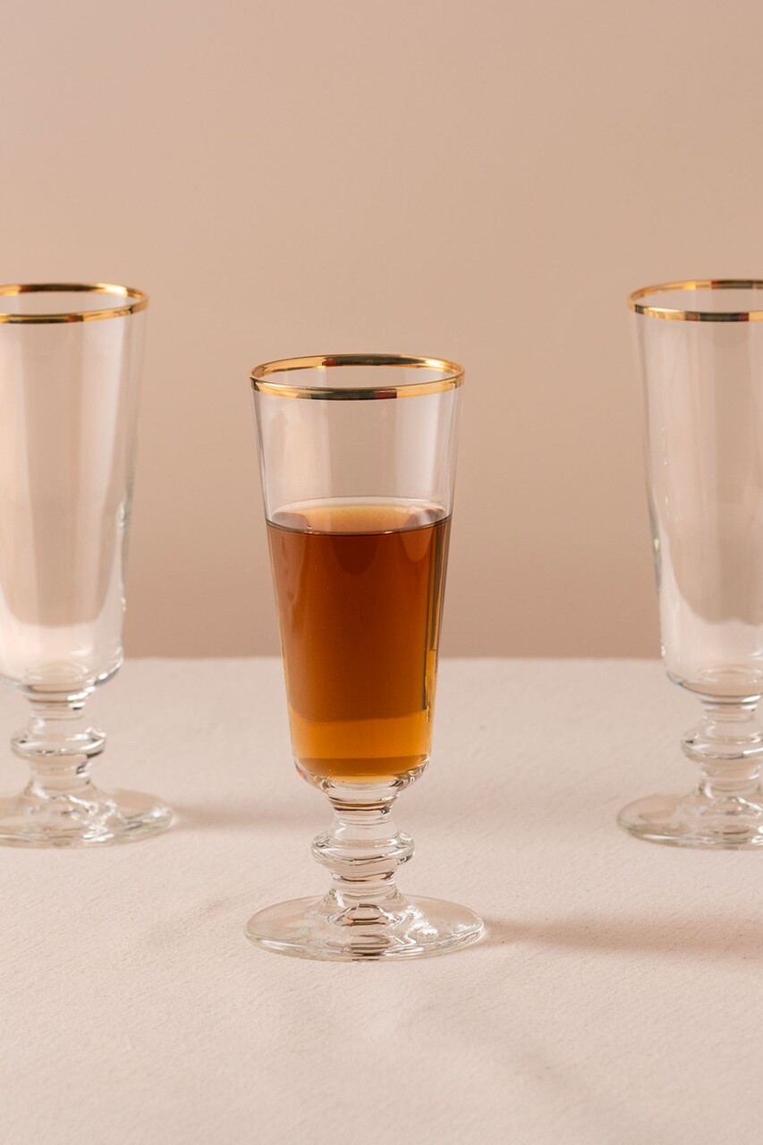 Set pahare de vin (4 piese), L'essentiel Maison, 127RKL1172, Auriu / Transparent - view 2