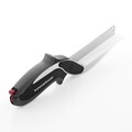 Cutit-foarfeca cu minitocator InnovaGood, 25 x 7.5 cm, inox/PVC