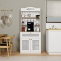 Dulap de bucatarie, Miwood, Lucas 1600-148, 80x100x42 cm, PAL, Alb