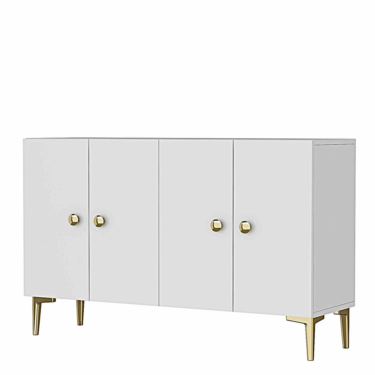 Consola, Hanah Home, Squarel 120, 120x75x32 cm, Alb — imaginea 6