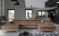 Coltar extensibil dreapta 5 locuri ELTAP, Edr-36, Eduardo, 337x205x88 cm, lemn/poliester, maro deschis