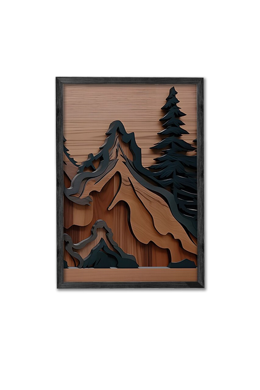 Set 3 tablouri decorative, Ersy3Syhcrv44, MDF, Multicolor - view 2