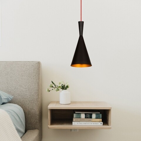 Lustra, elmas - 3541, opviq, 19 x 140 cm, 1 x e27, 40w, negru/rosu