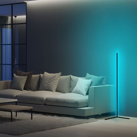Lampadar, Lumos – Blue, Curlux, 120 cm, LED, 12.4W, albastru Iluminat
