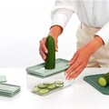 Mandolina legume si fructe 4 in 1, Brabantia, Tasty+, 22x11x10.5 cm, plastic, verde jad