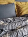 Lenjerie de pat dubla, Strew - Grey, Cotton Box, Bumbac Ranforce