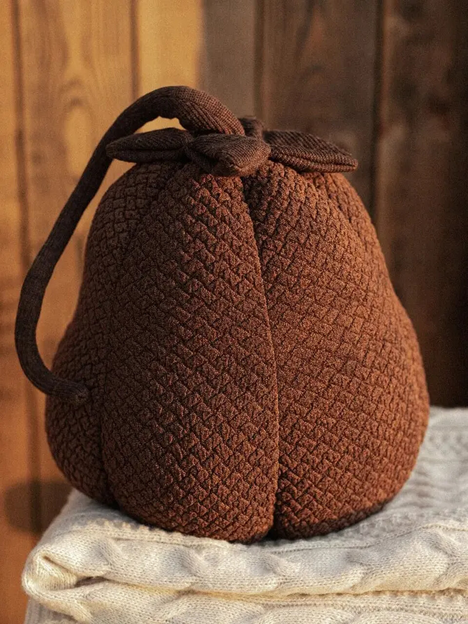 Decoratiune Callyra, Homla, 27x49 cm, poliester, maro — imaginea 2