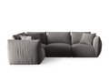 Coltar stanga 4 locuri, Chris-184, Micadoni Home, 295x210x80 cm, catifea, gri