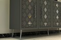 Consola, Olivia, Dome KB150, Antracit / Argintiu