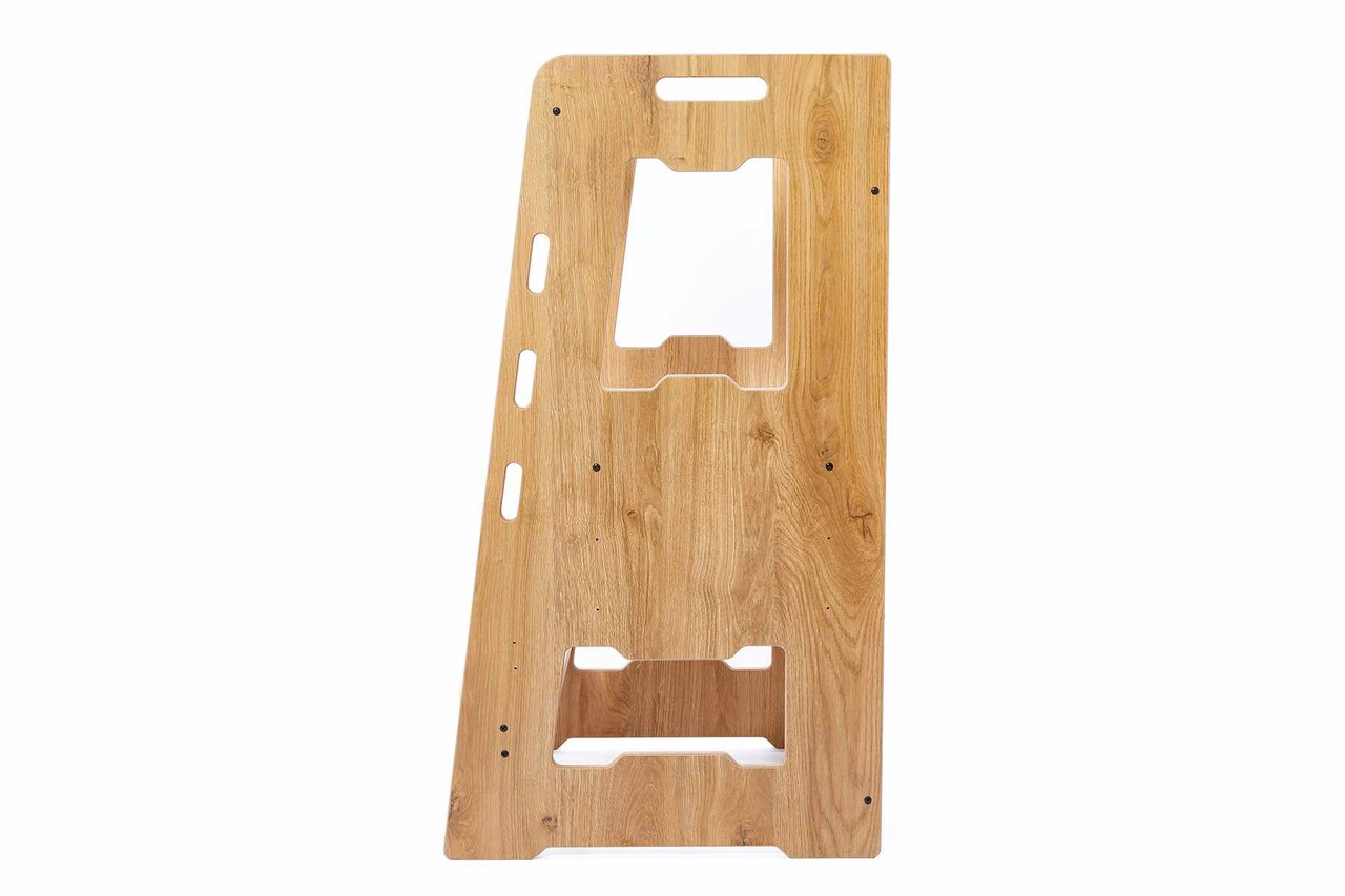 Turn de invatare, Hanah Home, Learning Tower, 40x90x50 cm, Natural/Alb - view 4