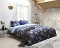 Lenjerie de pat pentru doua persoane, Royal Textile, Primaviera Deluxe Cecile Blue, 3 piese, 100% bumbac satinat, multicolor