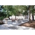 Set masa si 2 scaune pentru gradina, Wissant Bistro, otel, rosu scarlet