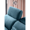 Coltar extensibil dreapta 4 locuri ELTAP, RT-38SAV, Noble, 255x201x100 cm, lemn/poliester, albastru inchis
