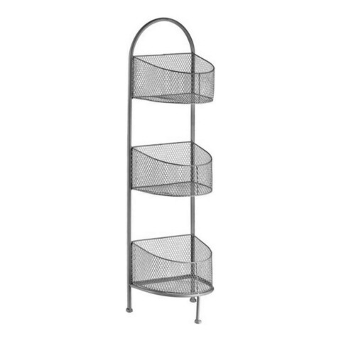 Etajera Madison, Gift Decor, 28.5 x 21.2 x 97 cm, metal, argintiu Gift Decor