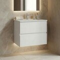 Dulap de baie cu chiuvetă, Hanah Home, Nest 71 v2, Alb mat