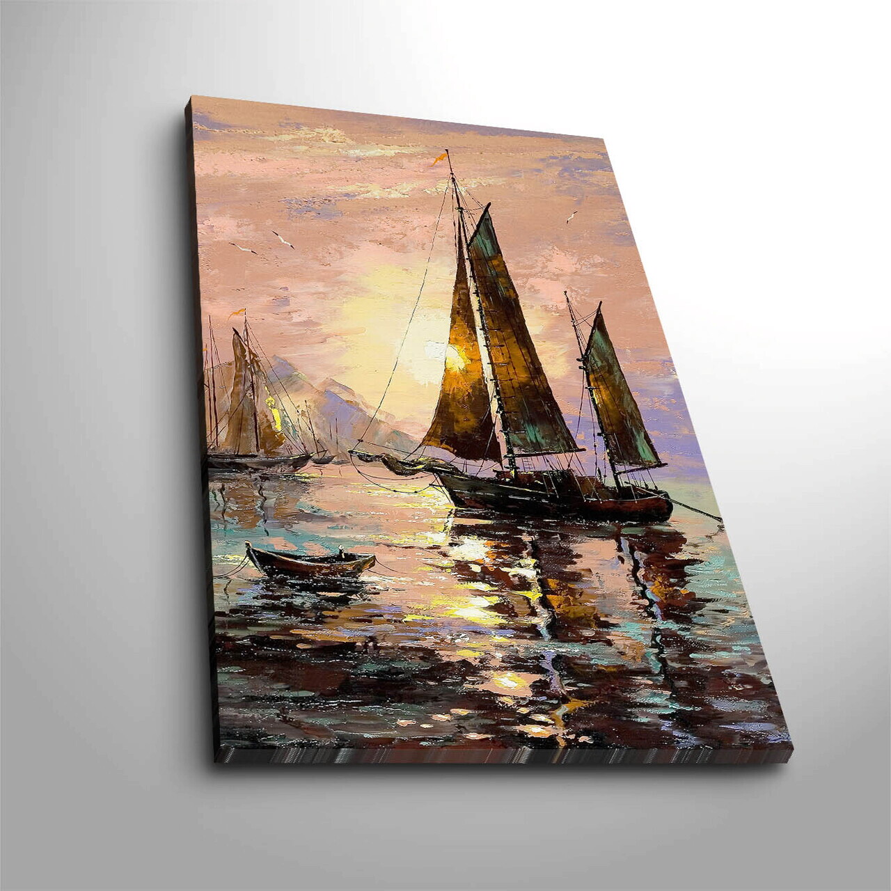 Tablou decorativ, 5070C-149, PÂNZĂ DIN PIELE ÎNTOARSĂ, Dimensiune: 45 x 70 cm, Multicolor — imaginea 2