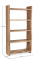 Corp biblioteca Eneas, Bizzotto, 90x35x175 cm, lemn de salcam