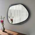 Oglinda decorativa, Neostill, Aqua A344, 75x55 cm, 100% STICLA CALITA (grosime: 2 cm), Fumuriu