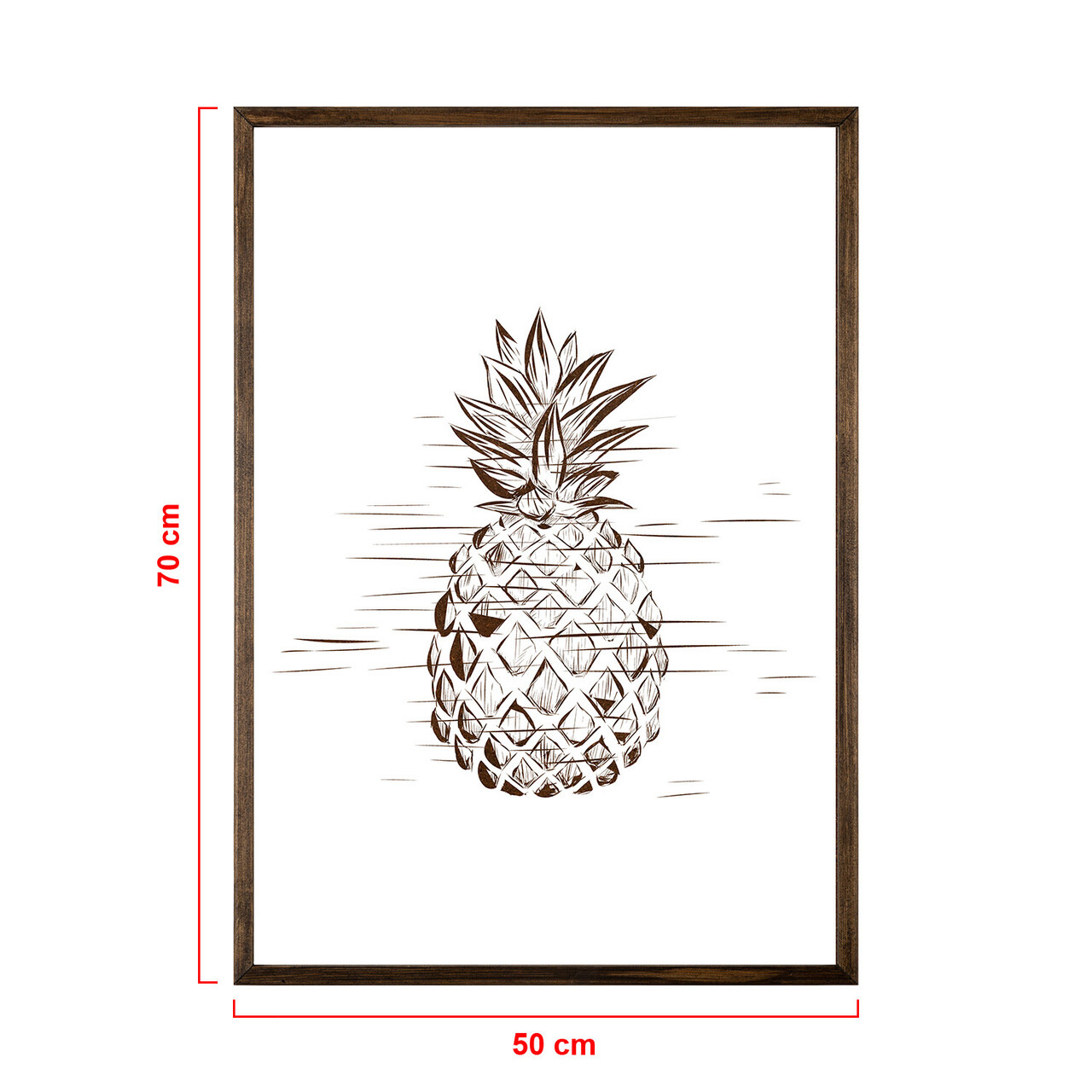 Tablou decorativ, TD058, Lemn, Desenat manual, Natural