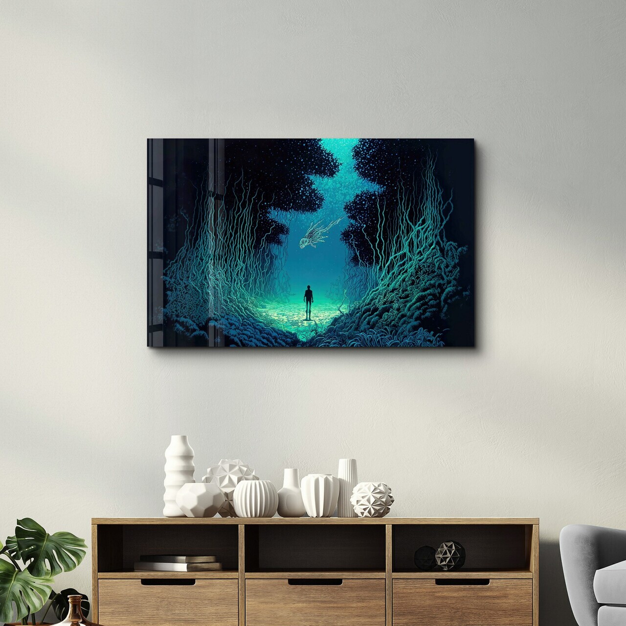 Tablou decorativ, SPR-1032, Dimensiuni: 46 x 72 cm, Multicolor — imaginea 2