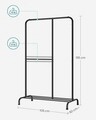 Suport pentru umerase Songmics, 105 x 50 x 195 cm, otel, fier